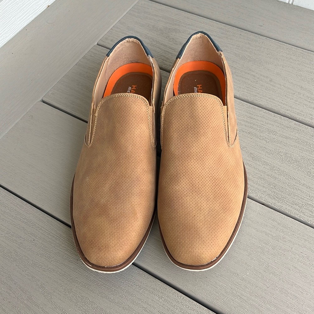Hawke & Co memory foam “Drew” size 11 brown suede slip on